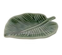 Générique Plateau à Bijoux en Céramique Verte de Feuille, Assiette Décorative pour Rangement de Bagues, Boucles D’oreilles et Bracelets, Vide-poches pour Salle de Bain et Coiffeuse,