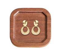 Générique Plateau à Bijoux | Pour Clés, Boucles d'Oreille, Colliers et Bagues - Porte-Bague En Bois De Forme Carrée,Idéal pour Mère, Petite Amie, Table de Chevet, Salon et Coiffeuse