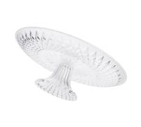 Générique Plateau à Fruits Rond en Acrylique Transparent 35 CM Corbeille Décorative Légère et Démontable pour Présentation de Fruits Desserts et Snacks pour Mariage Réutilisable