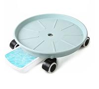 Générique Plateau à Plantes Roulant avec Bac de Rétention d‘Eau, Support Plante Robuste Bleu sur roulettes, Socle Mobile pour Pot Lourd Intérieur et Extérieur (24cm,Blue)