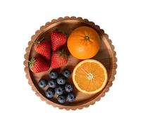 Générique Plateau À Snacks - Plateau De Présentation Rustique 21 Cm, De Service En Bois Pour Apéritif - Pour Fromage, Gâteau, Bonbons, Chocolat, Bougie, Maison, Cuisine, Salon, Chambre, Bureau, Fête