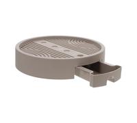 Générique Plateau Adéquate avec roulettes Fleurs Pot pour Mobile Rond Cachées, Ventilation Tiroir d'eau Amovible, pour Décoration Intérieure