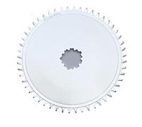Générique Plateau Aero à Montage Direct à 3 boulons, Protection fermée étroite et Large, Rond, Argent-Blanc, for vélos de Route SRAM GXP(48T)