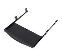 Générique Plateau Coulissant pour Clavier sous Bureau Réglable Support Clavier en Polypropylène et Alliage D’Aluminium Tiroir Extractible Espace Stylo Système Compact Noir pour Bureau