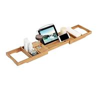 Générique Plateau de Baignoire en Bambou - Grand Plateau de Bain et de lit en Bambou 100% Naturel pour 1 à 2 Personnes, Support pour Ordinateur Portable et Accessoires, idéal pour la détente et l'exp