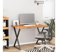 Générique Plateau de Bureau Rectangulaire en Bois Massif Acacia 100x80x2,5 cm, Dessus de Table Incurvé pour Bureau, Table d'Écriture ou Ordinateur, Surface Facile à Nettoyer