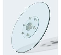 Générique Plateau De Centre De Table Rond, Lazy Susan Plateau Tournant En Verre Trempé 60cm 70cm 80cm 90cm 100cm, Assiette De Service Transparent(100cm/39.4in)