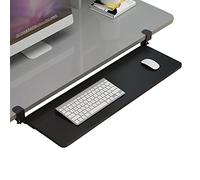 Générique Plateau de Clavier réglable avec Support Coulissant, Plateau de Clavier réglable sous Bureau avec Support Coulissant pour Souris et Installation Facile par Pince, Conception pour Un Gain de