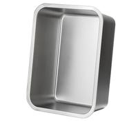 Générique Plateau de Cuisson en Acier Inoxydable 36X27X7 CM 15 L Plat de Service Rectangulaire Solide Assiette Cuisine Polyvalente pour Griller Légumes et Buffet Compatible Plaques