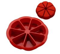 Générique Plateau De De - À Gâteau En Silicone, À Scone Triangulaire À 8 Cavités Antiadhésif, Utilisation En Cuisine De À Domicile | De Polyvalent, Brownies, Muffin