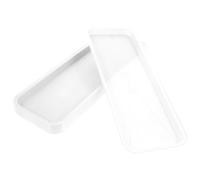 Générique Plateau de Drainage pour Plantes Rectangulaire en PP, Lot de 10 | Soucoupes Blanches pour Pots, Surface Lisse, pour Balcon et Comptoir, Garde Sols et Étagères Propres