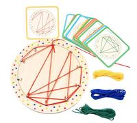 Générique Plateau de Jeu en Bois,Jouet Éducatif Mathématique avec Illustrations,avec Accessoires Dont Cartes et Bandes | pour Salle de Classe, École, Divertissement et Motricité