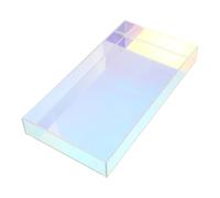 Générique Plateau de Rangement Acrylique Irisé Rectangulaire Élégant pour Cosmétiques, Facile à Entretenir, pour Salle de Bain ou Bureau à Domicile