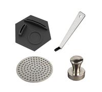 Générique Plateau de Rangement d ' Outils à café cellulaire, Plateau composé en Acier Inoxydable pour Station de cafetière et Cuisine, Stockage d ' Addons sans Rouille