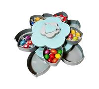 Générique Plateau de Service à Fruits - Compartiments multiples hermétiques et rotatifs - Boîte à snacks, contenant, plateau de service - pour Apéritif, Bonbons, Légumes, Voyage, Pique-nique, Maison