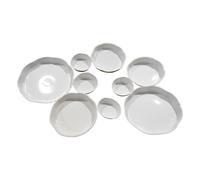 Générique Plateau de service Cluster, assiette décorative pour desserts | Groupe de 9 bols de service | 22.05x14.57 PoDining Room Fêtes, Mariages, Collations, Chips, Fruits, Bonbons, Repas, Apéritifs