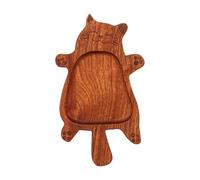 Générique Plateau de Service En Bois, Assiette Décorative, Décoration de Fête, Porte-fruits, Bois pour Restaurants et Bien Plus Encore, Chat Droit 21 Cm X 12.5 Cm