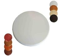 Générique Plateau De Service Lazy Susan en Bois, Grand Plateau Rotatif, 60cm 70cm 80cm 90cm 100cm Rond Plaque De Service Rotatif pour Cuisine(White,70cm/28)