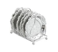 Générique Plateau de service rétro en métal - Assiette à Dessert en | Petite assiette à dessert - pour Maison, Appartement, Cuisine, Table à Manger, Bar, Buffet, Bureau, Réceptions, Dîners, Goûter