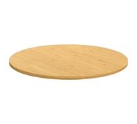 Générique Plateau De Table Bambou Ø80x1,5 Cm | Bambou naturel durable, finition vernie, surface facile à nettoyer, usage polyvalent, veinures variables