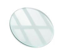 Générique Plateau De Table en Verre Ronde, Dessus De Table en Verre Trempé Transparente, Plaque De Protection Sol pour Poêle À Bois, Épaisseur 7mm(35CM(14IN))