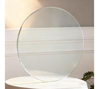 Générique Plateau De Table Rond en Verre Trempé, 10mm Dessus De Table Rond, Plan De Tables De Remplacement, Plaque De Verre pour Salle À Manger(92CM(36.2IN))