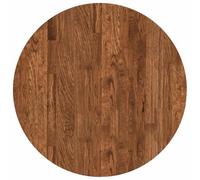 Générique Plateau De Table Ronde Chene Massif 60 Cm Marron Clair