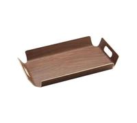 Générique Plateau en Bois avec Poignées Creuses, Porte-gobelet, Plateau Portable pour Thé et Boissons, Idéal pour Les Collations dans Les Chambres D'hôtes E, S