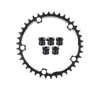 Générique Plateau étroit-Large for vélo de Route, entraxe 130, Rond, 38T 40T 42T 44T 46T 48T 50T 52T 54 56T 58T 60, Compatible avec Les Plateaux Shimano 5700(38T and 5 Screws)