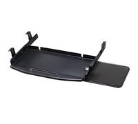 Générique Plateau for Clavier sous Bureau avec Tapis de Souris, Plateforme Coulissante Ergonomique 49 x 20 cm, Support Clavier Ordinateur for Maison ou Bureau(Black)