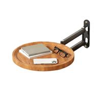Générique Plateau Mural - Bois De Fer Standard 30x3cm Pliable | Bureau rétractable avec Gain de Place, Placement des Boissons, Maintien de l'appareil | Appartement,Balcon
