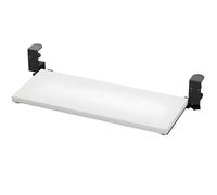 Générique Plateau pour Clavier sous Bureau, Support pour Clavier d'Ordinateur Peu Encombrant de 80/100 × 30 cm, Adapté à Saisie à Domicile ou Bureau(White,39.4x11.8(100x30cm))
