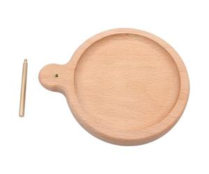 Générique Plateau pour Perles en Bois avec Porte-bobine en Cuivre, Outil de Perlage Facile à Utiliser pour Fabrication de Bijoux et Projets DIY