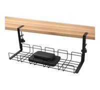 Générique Plateau Range-câbles sous Bureau Métal Lavable sans Perçage