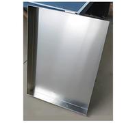 Générique Plateau récupérateur INOX 304, bac rectangulaire Multifonction | Plateau en inox 304 à bords relevés, soudures, for cuisines/pots de fleurs/socles d'équipements(100X100X20mm)