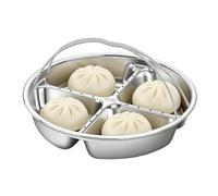 Générique Plateau repas compartimenté,Plateau compartimenté en acier inoxydable avec, pour fruits - Pour maison, appartement, réceptions, camping, pique-nique, soirées