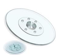 Générique Plateau Rotatif Lazy Susan En Verre Pour Table À Manger, Plateau Tournant Rond Transparent Lazy Susan 60/70/80/100cm Pour Hôtel-restaurant(100cm/40inch)