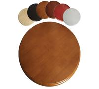 Générique Plateau Tournant Assiette De Service for Table À Manger, Bois Lazy Susan Rond Plateau Rotatif, 360° Rotation Plateau De Service(Light Walnut,80cm/30inch)