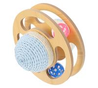 Générique Plateau Tournant en Sisal Carton Grattoir pour Chat Jouets De Boule De Chat pour Chat Trucs De Chat Étagère à Gratter pour Chat Griffoir Arbre à Chat Cliqueur en Bois