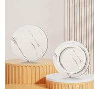 Générique Plateau Tournant Lazy Susan Organisateur De Table Assiette Rotatif Rond en Bois 50-100cm Plateau De Service pour Table À Manger(White Stripes,70cm (28in))