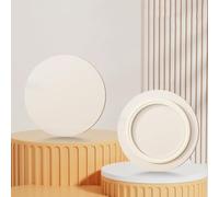 Générique Plateau Tournant Lazy Susan Organisateur De Table Assiette Rotatif Rond en Bois 50-100cm Plateau De Service pour Table À Manger(White,40cm (16in))