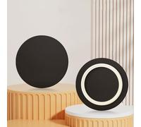 Générique Plateau Tournant Lazy Susan Organisateur De Table Assiette Rotatif Rond en Bois 50-100cm Plateau De Service pour Table À Manger(Black,70cm (28in))