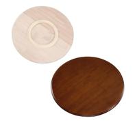 Générique Plateau Tournant Manuel en Bois 60/80/100cm Plateau De Service Rotatif Rond Lazy Susan Organisateur De Table Rotatif pour La Cuisine(Coffee,85cm(33in))