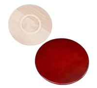 Générique Plateau Tournant Manuel en Bois 60/80/100cm Plateau De Service Rotatif Rond Lazy Susan Organisateur De Table Rotatif pour La Cuisine(Red,70cm(28in))