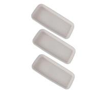 Générique Plateaux à Eau Rectangulaires, 3 Pièces en Plastique Blanc | Bases de Pots de Fleurs pour Jardinage, Lot Simple, Résistance aux Chocs, Usage Balcon et Intérieur