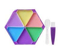 Générique Plateaux d'art en strass - Organisateur de tri de perles, outil de bricolage, plateau de rangement portable, surfacee lisse | Configuration de projets créatifs pour les artistes débutant