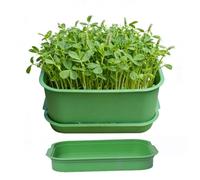 Générique Plateaux De Germination | Récipient De Germination sans Sol - Kit De Germes De Haricots Poussent avec des Trous De Drainage pour Les Légumes du Jardin Intérieur Ou Extérieur | À Croissance