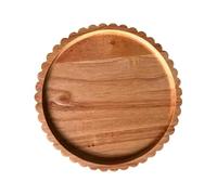 Générique Plateaux En Bois Pour Décoration | Plateau Rond Rustique 21 cm,Plateau Décoratif de Service pour Apéritif - Pour Fromage Charcuterie Chocolat Fruits Cuisine Salon