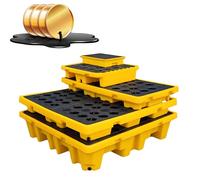 Générique Plateforme Anti-Fuite modulaire/Plaques de Protection. Bac de rétention modulaire pour fûts d'huile - Palette Anti-Fuite Robuste pour la sécurité Industrielle et la Gestion des matières da