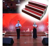 Générique Plateforme Chorale à 3 Niveaux pour événements et fêtes, Gradins pour chorales Scolaires, marches et marches pour sièges publics, scène Rouge pour Grands rassemblements